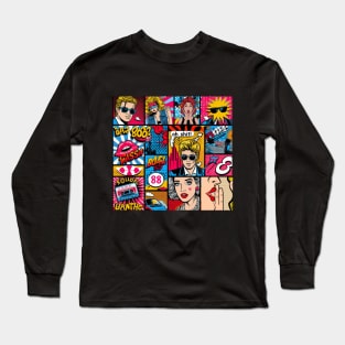 80s  Retro Pop Long Sleeve T-Shirt